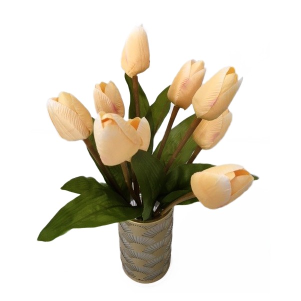 Tulipán svazek 9ks smetanové - Dekorace a domácnost Dekorace Velikonoce